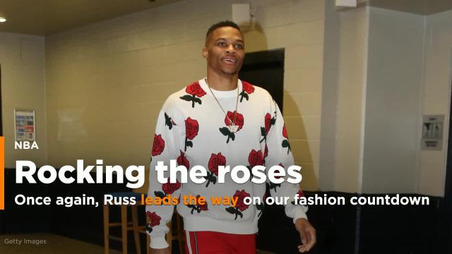 Westbrook rocks the roses on his birthday