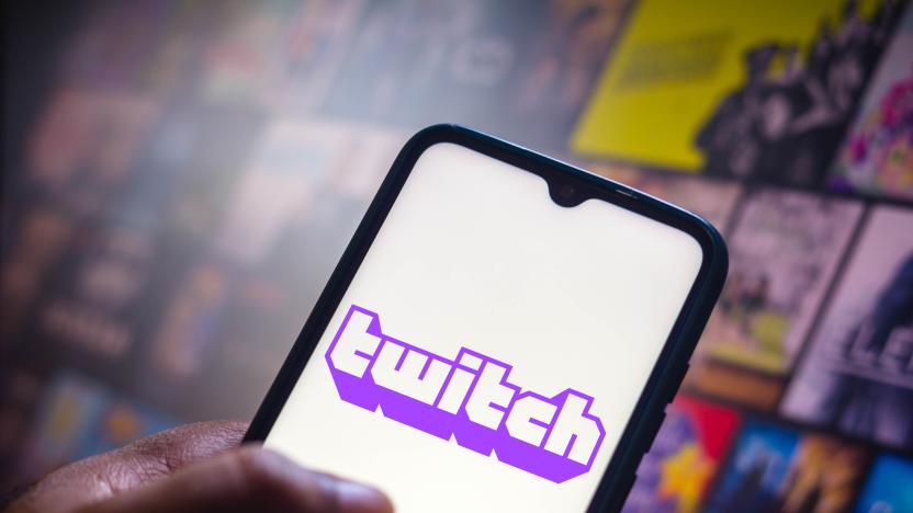 BRAZIL - 2021/05/11: In this photo illustration the Twitch logo seen displayed on a smartphone screen. (Photo Illustration by Rafael Henrique/SOPA Images/LightRocket via Getty Images)