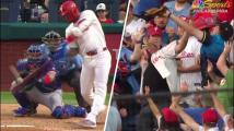 Come for the Edmundo Sosa 3-run homer, stay for the great catch from the Phillies fan!