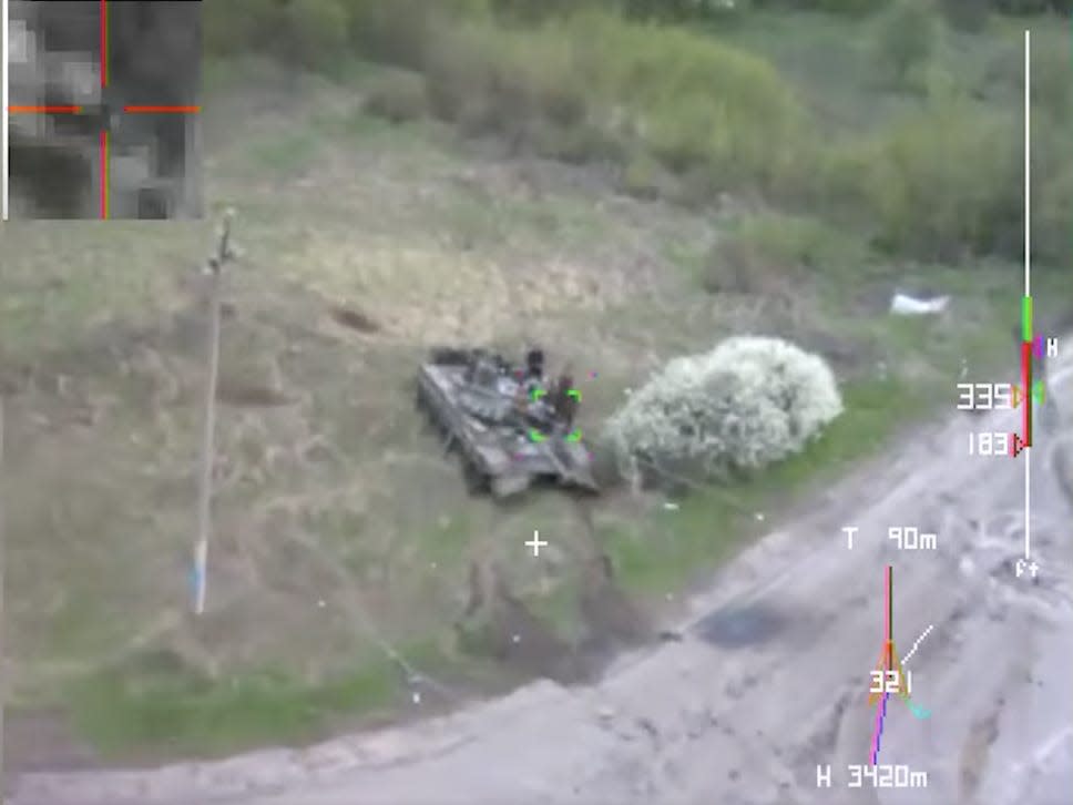 Ukrainian special operations forces release video said to show a kamikaze drone ..