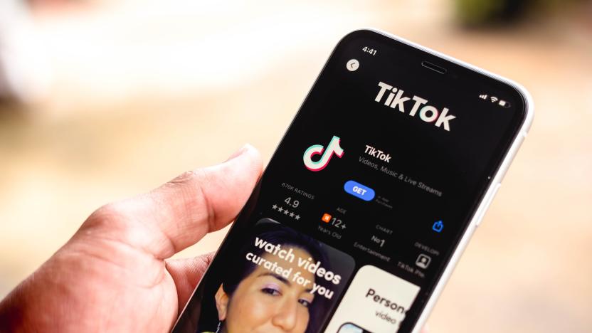 BRAZIL - 2021/03/16: In this photo illustration the TikTok logo in App Store seen displayed on a smartphone screen. (Photo Illustration by Rafael Henrique/SOPA Images/LightRocket via Getty Images)