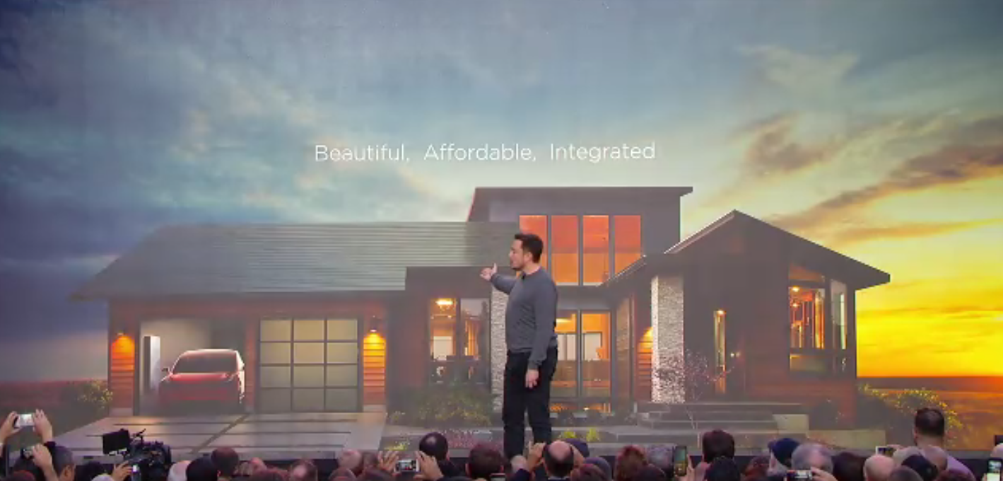 Elon Musk just unveiled Tesla's solar roof and new Tesla Energy products