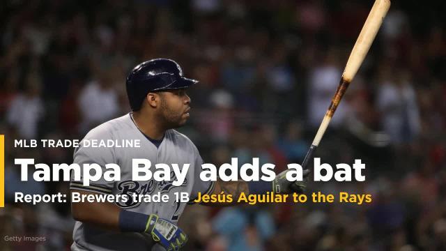 Brewers reportedly deal first baseman Jesús Aguilar to the Rays