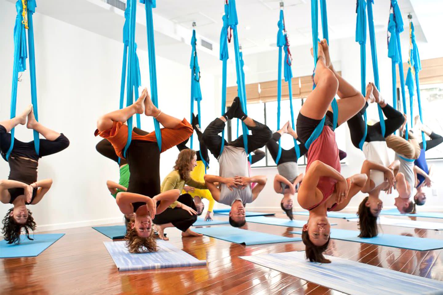 Aerial Yoga Studios In Nyc For Off The Mat Fun