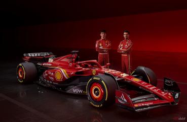 Scuderia Ferrari 車隊 Ferrari SF-24 賽車正式亮相