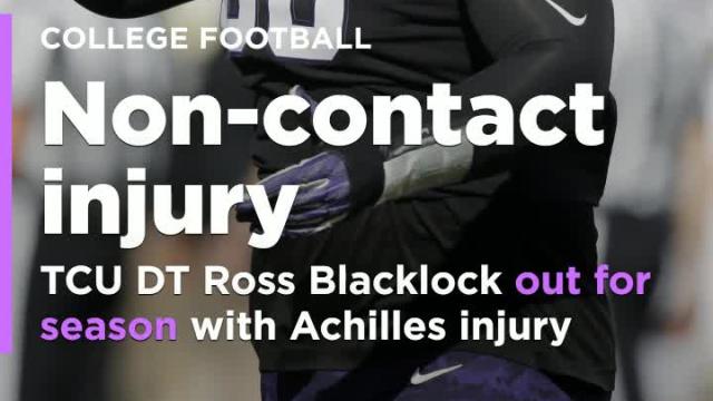 TCU defensive tackle Ross Blacklock out for season