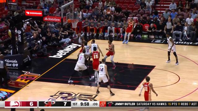 John Collins with a dunk vs the Miami Heat