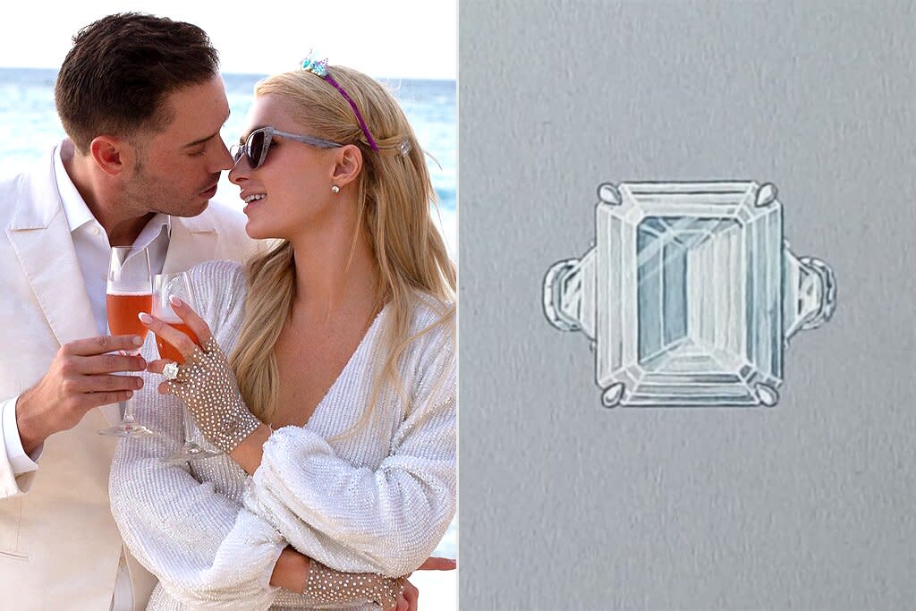 Get a CloseUp Look at Paris Hilton's Enormous Diamond Engagement Ring