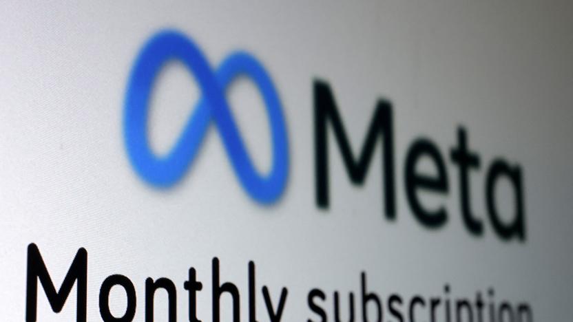 The Meta logo and the words "Monthly subscription" are seen in this picture illustration taken January 19, 2023. REUTERS/Dado Ruvic/Illustration