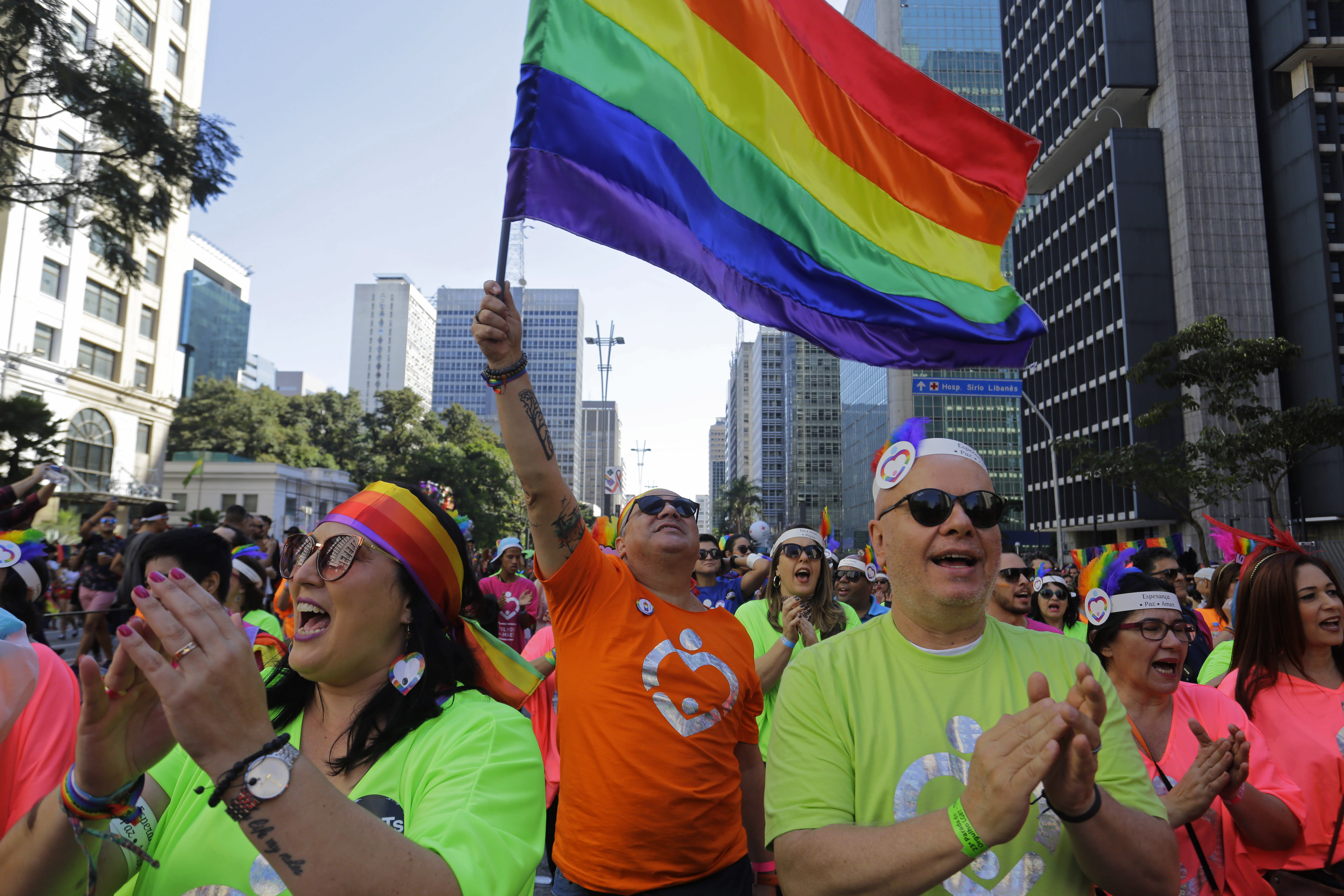Huge crowds for LGBT pride parade in Brazil's biggest city