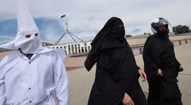 Ku Klux Klan Protest At Parliament House