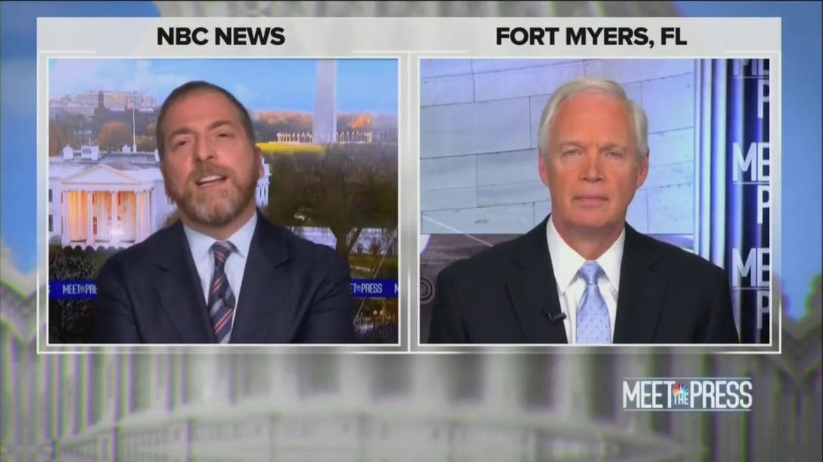 Chuck Todd Lambastes Ron Johnson on Election Sabotage: 'You're the Arsonist Here'