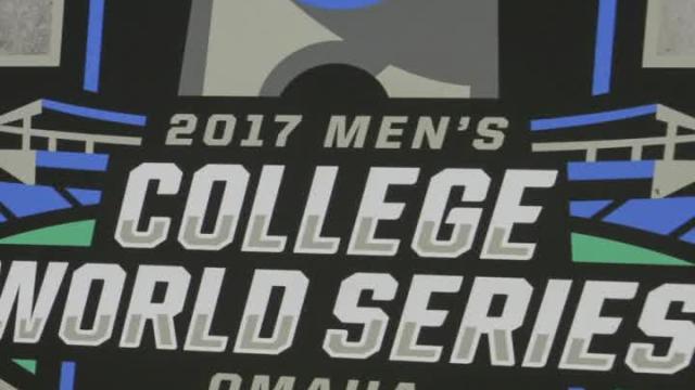 College World Series fan cuts head when struck by flying bat