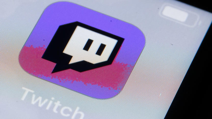 BERLIN, GERMANY - OCTOBER 11: In this photo illustration the logo of live streaming video platform Twitch is displayed on a smartphone on October 11, 2019 in Berlin, Germany. (Photo Illustration by Thomas Trutschel/Photothek via Getty Images)