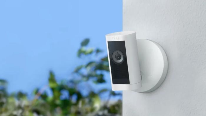 A Ring doorbell looking sinister. e