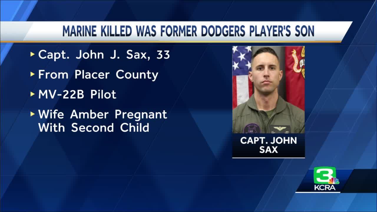 Placer County Marine Capt. John Sax, son of former Los Angeles