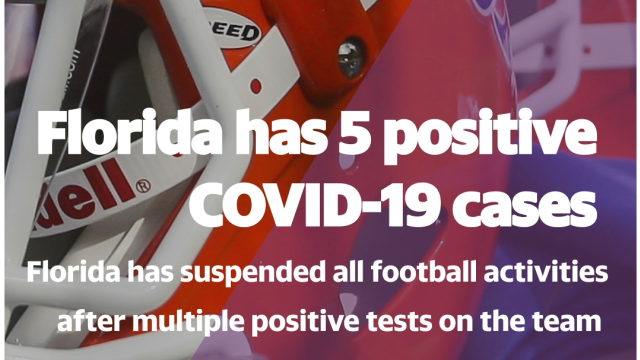Florida suspends football practices because of positive coronavirus tests