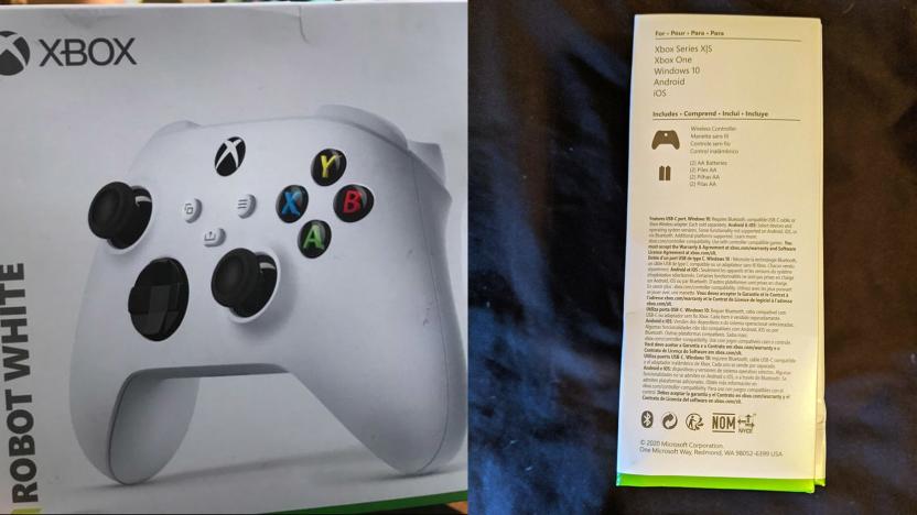 Xbox series S console revealed by controller packaging