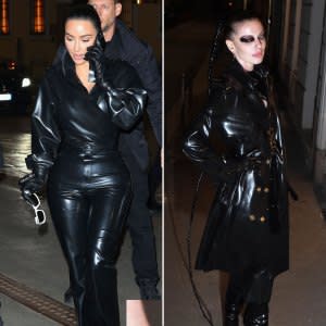 Double Take! Kim K. and Julia Fox Are Style Twins at Milan Fashion Week