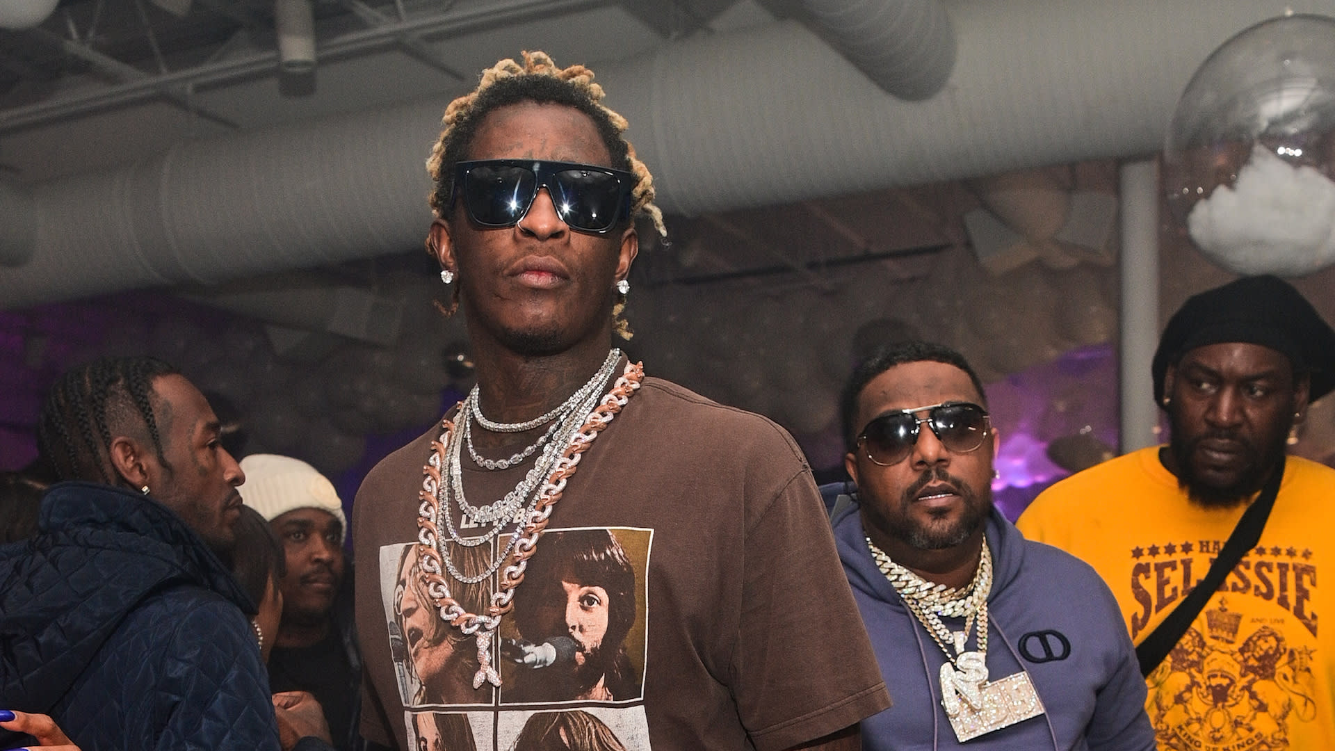 Young Thug Gifts Rowdy Rebel Two Diamond Chains Following His Prison Release