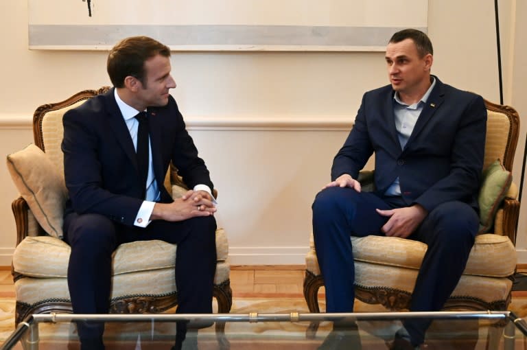 Macron Meets Ukraine Filmmaker Sentsov After Release By Russia