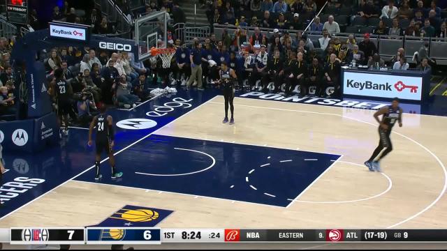 Ivica Zubac with a dunk vs the Indiana Pacers