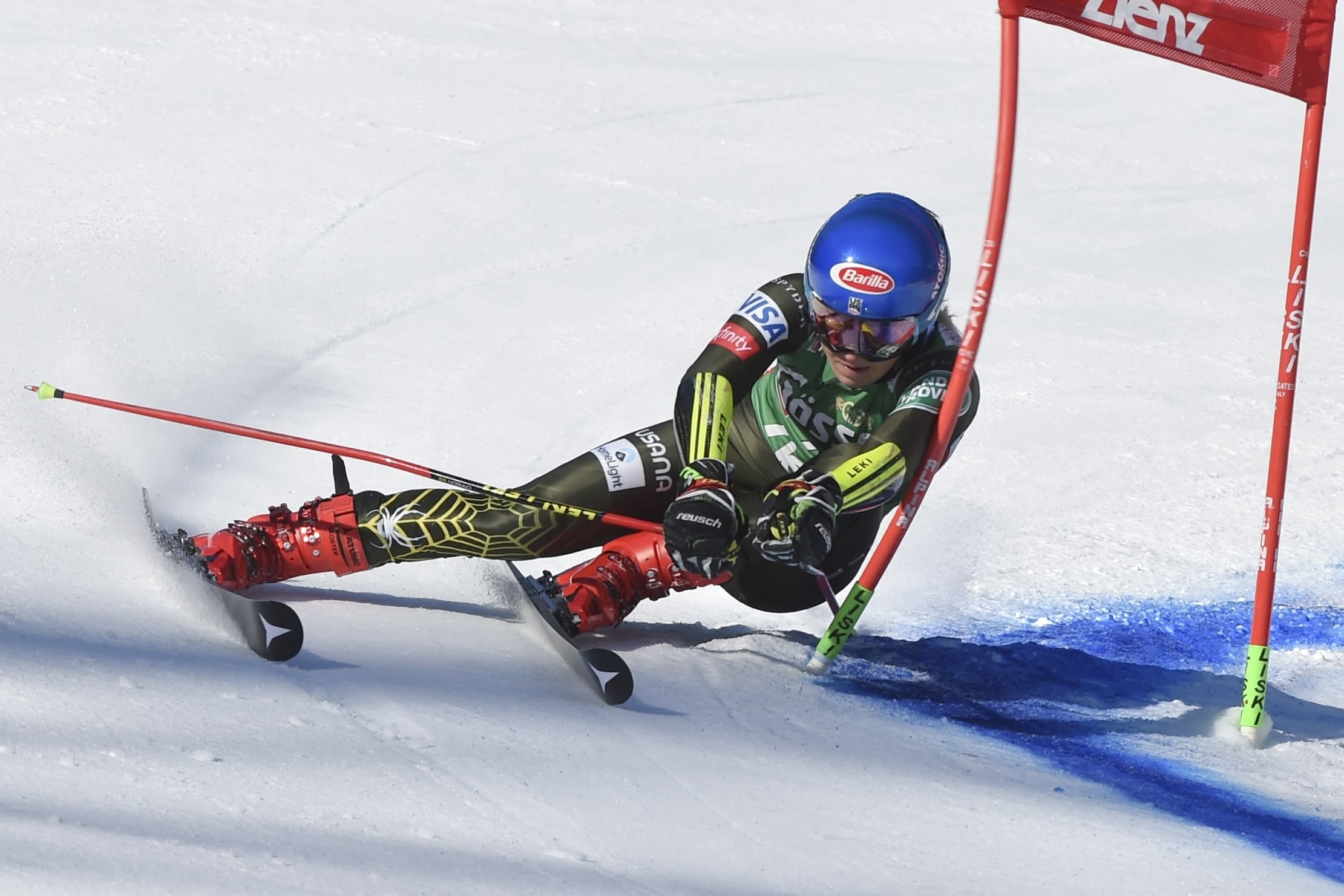 Leaving it late: Shiffrin wins GS after nearly missing start