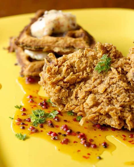 Bobby Flay Fried Chicken And Waffles A Recipe With Soul