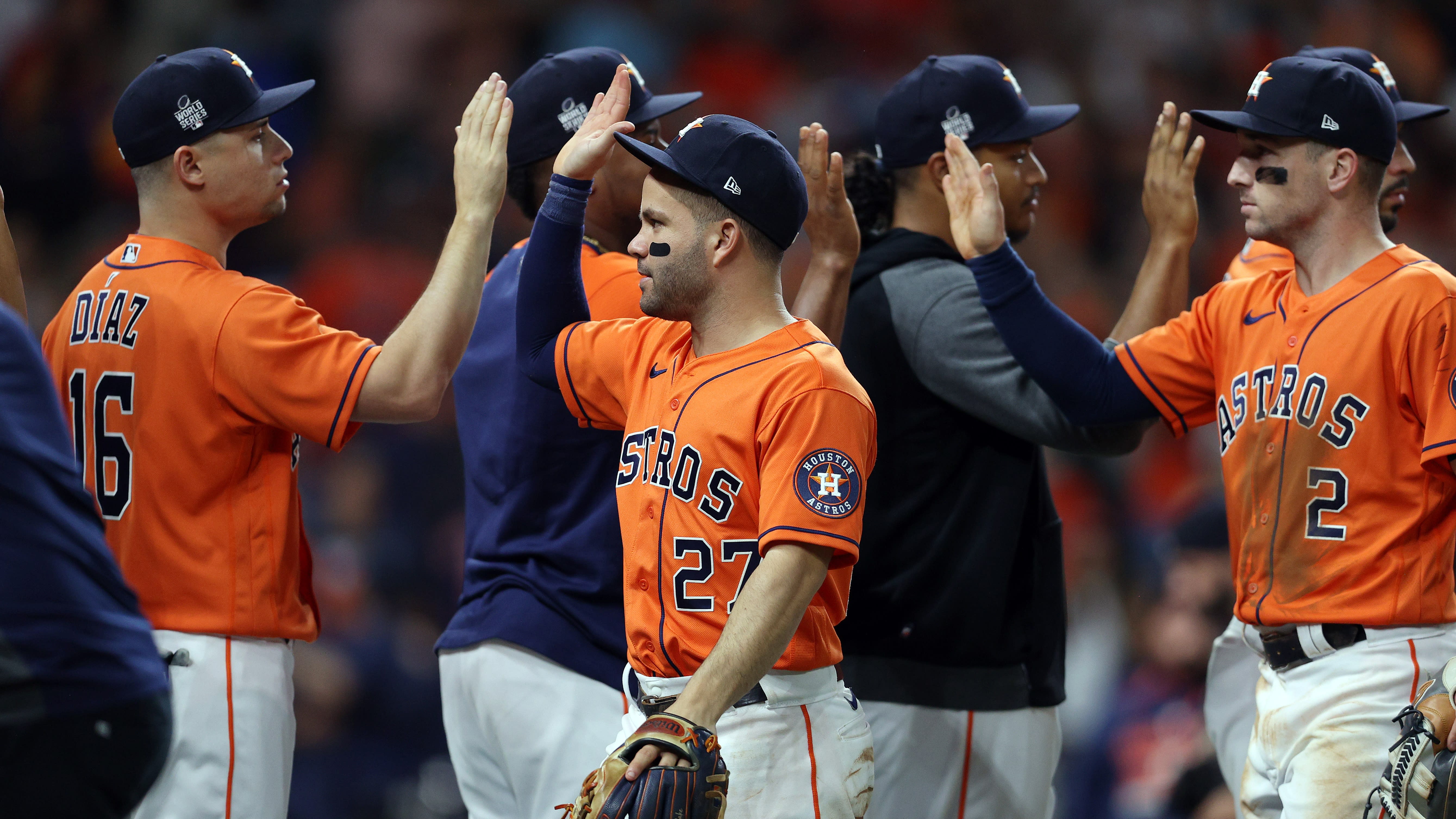 Astros fan targets Braves with 'The Chop is Racist' sign during World  Series