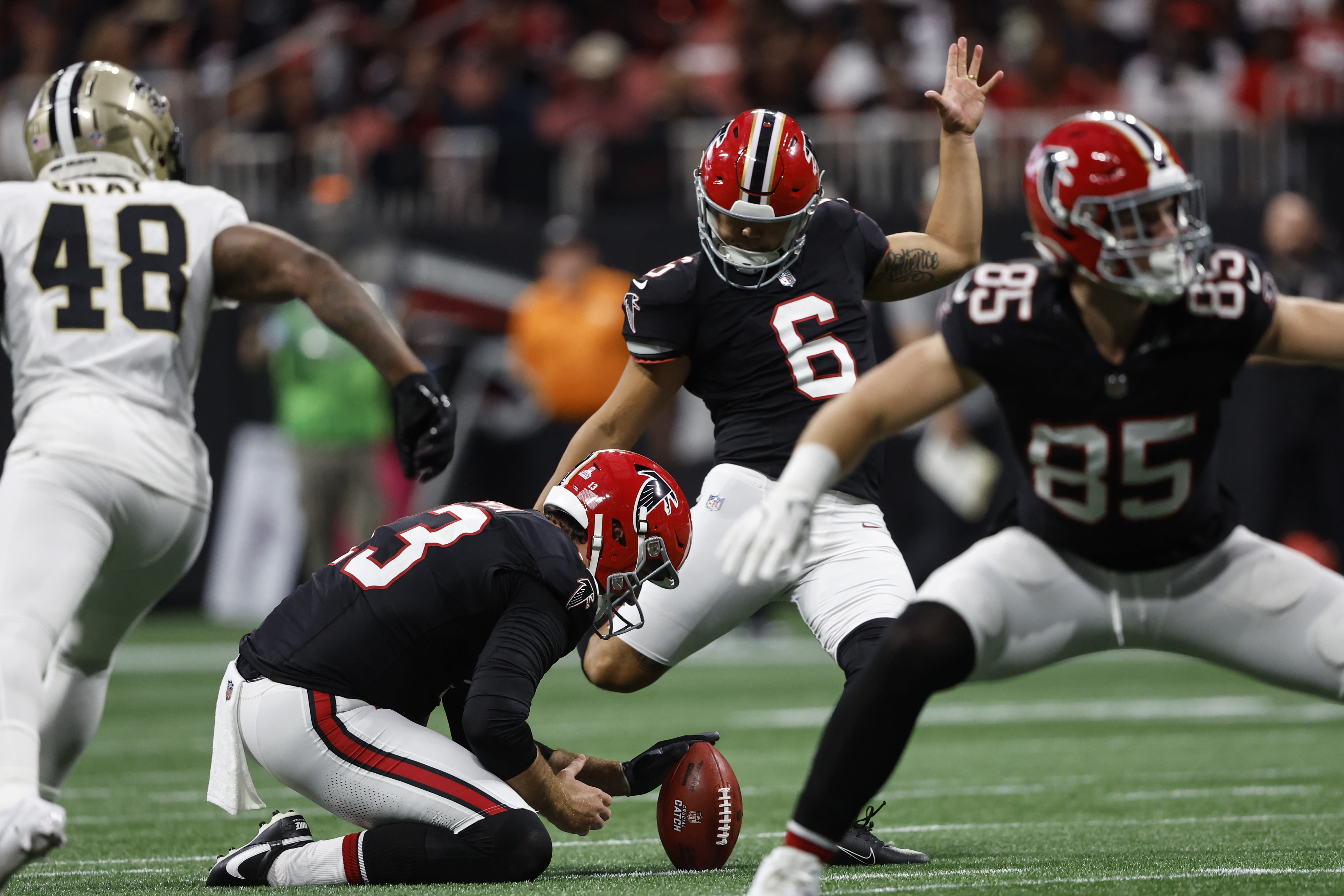 Younghoe Koo's FG with 2 seconds left gives Falcons 26–24 win over Saints