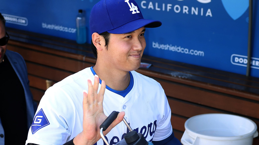 Getty Images - LOS ANGELES, CALIFORNIA - MARCH 28: Shohei Ohtani #17 of the Los Angeles Dodgers leaves the dugout after defeating the St. Louis Cardinals 7-1 in an Opening Day game at Dodger Stadium on March 28, 2024 in Los Angeles, California. (Photo by Sean M. Haffey/Getty Images)