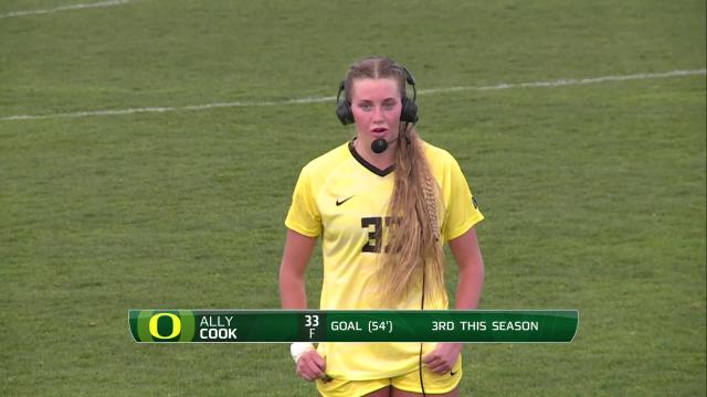 Oregon's Ally Cook on her long-range strike versus Oregon State: 'I was pretty excited to see it go in'