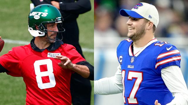 Buffalo Bills on X: Aaron Rodgers vs. Josh Allen. 