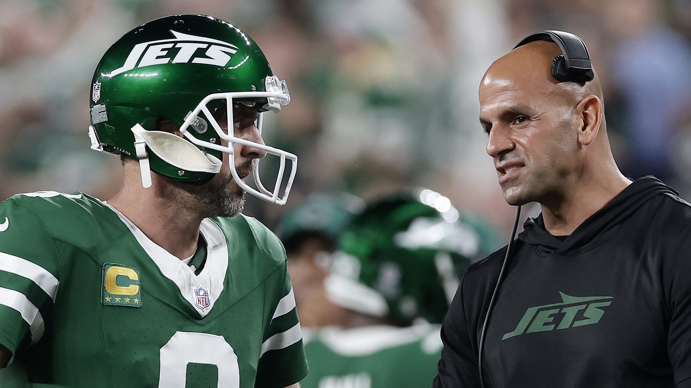 What part did Rodgers play in the Jets' decision to dump Saleh?