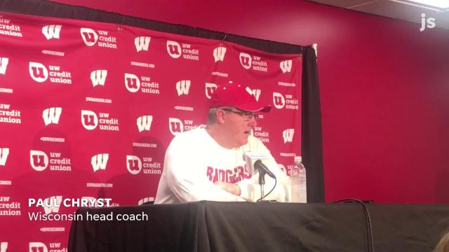 Wisconsin coach Paul Chryst and the Badgers react to Illinois loss