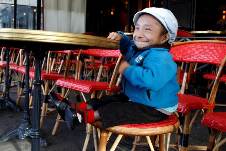 Khagendra Thapa Magar is seen in a Paris cafe in October 2011 (AFP Photo/FRANCOIS GUILLOT)