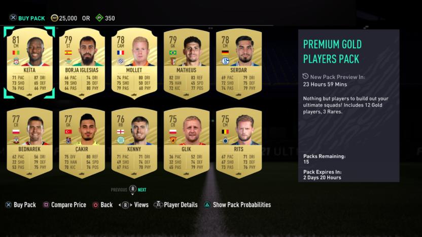 FIFA Ultimate Team Preview Pack