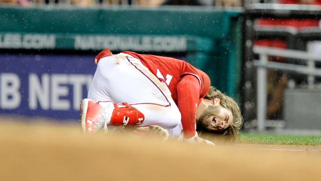 Bryce Harper is a class act. He stayed to the end of the Media