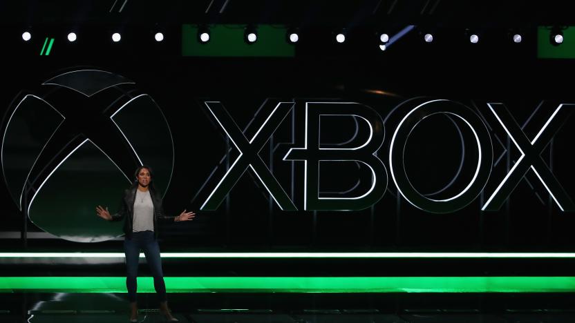 LOS ANGELES, CALIFORNIA - JUNE 09:  Sarah Bond, Head of Xbox Partnerships, speaks during the Xbox E3 2019 Briefing at The Microsoft Theater on June 09, 2019 in Los Angeles, California. (Photo by Christian Petersen/Getty Images)