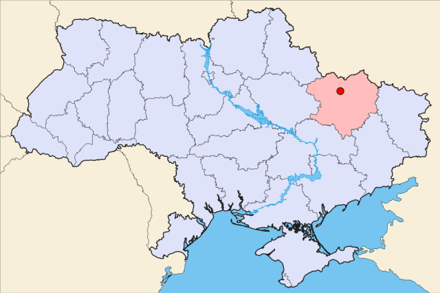 Balakleya Ukraine map