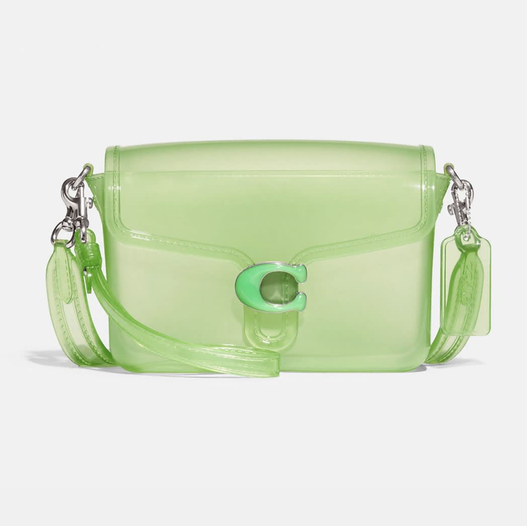 COACH Jelly Tabby Clear Shoulder Bag in Pink