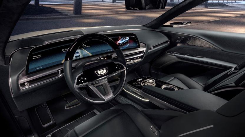 Cadillac LYRIQâs new electric vehicle architecture opens up possibilities in vehicle spaciousness and design.
Images display show car, not for sale. Some features shown may not be available on actual production model.