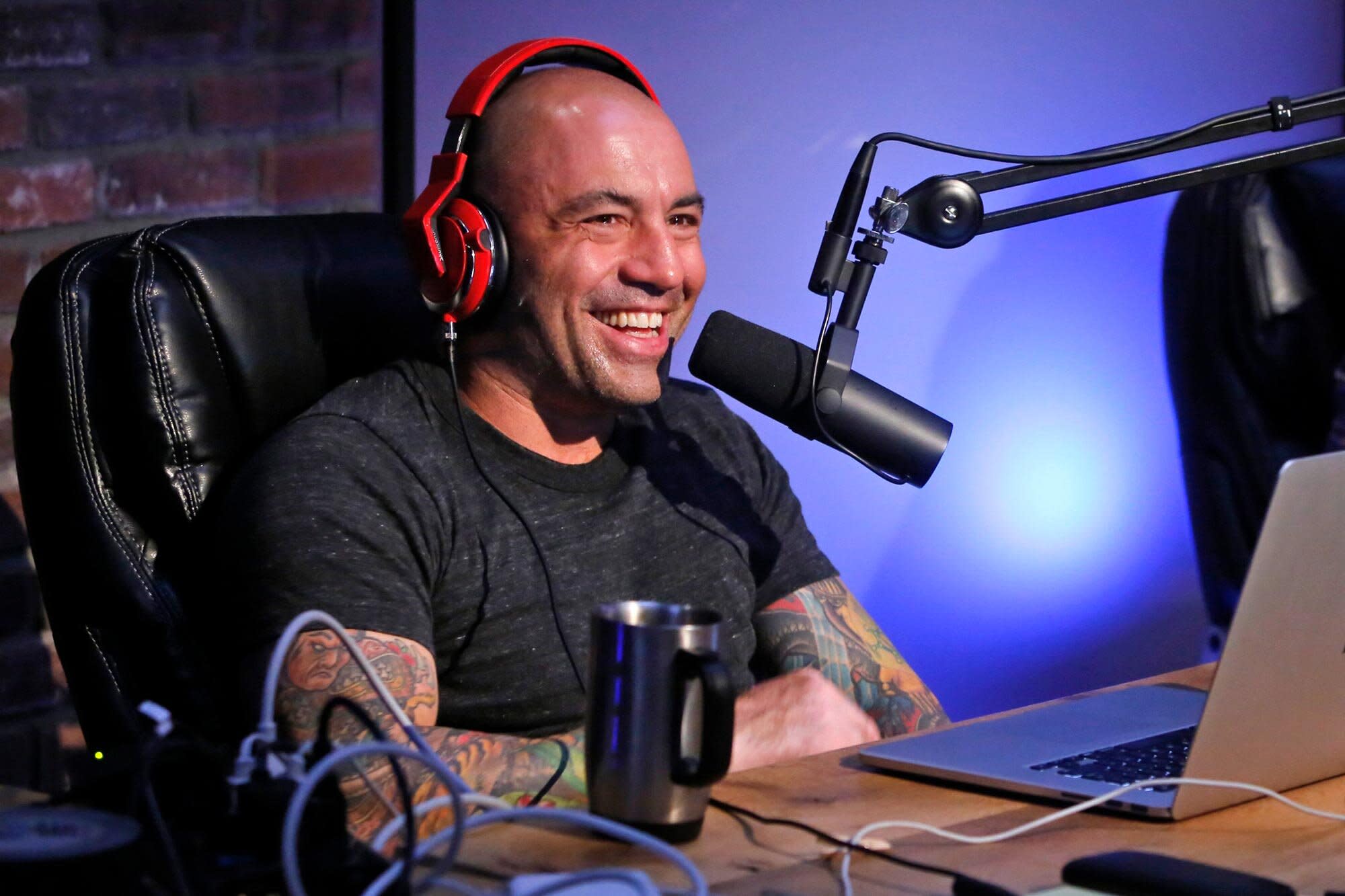 Joe Rogan debuts on Spotify with his most controversial