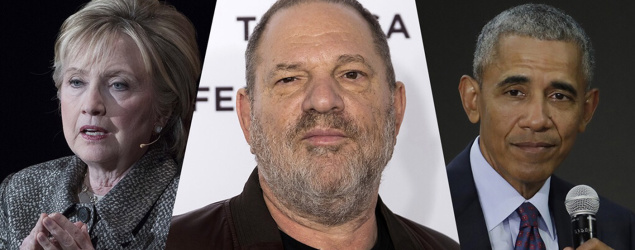 Hillary Clinton and producer Harvey Weinstein attend the 2012 Time 100 Gala in New York City. (Larry Busacca/Getty Images)