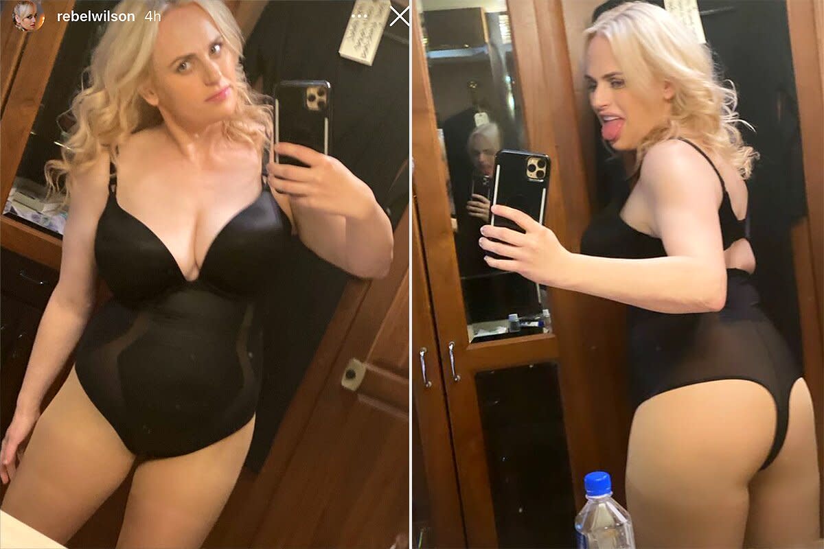 Rebel Wilson Shows Off Her Figure In Cheeky Shapewear Bodysuit After Recent Weight Loss