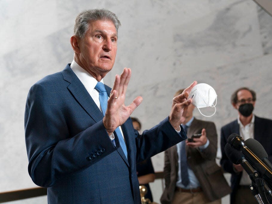 Manchin says it was 'excessive' for Biden to cancel up to $20,000 in student deb..