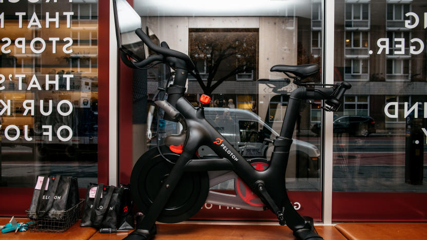 NEW YORK, NY - DECEMBER 04: A Peloton stationary bike sits on display at one of the fitness company's studios on December 4, 2019 in New York City. Peloton and its model of on-demand video cycling classes has come under fire after the release of a new commercial that has been criticized by some as sexist and classist. (Photo by Scott Heins/Getty Images)