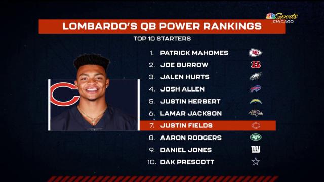 Matt Lombardo ranks Justin Fields QB7