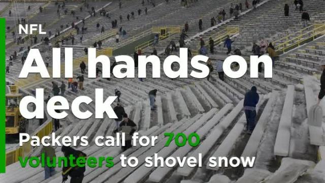 Green Bay Packers Need Volunteers to Shovel Snow from Stadium