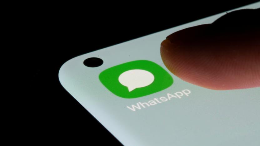 WhatsApp app is seen on a smartphone in this illustration taken, July 13, 2021. REUTERS/Dado Ruvic/Illustration